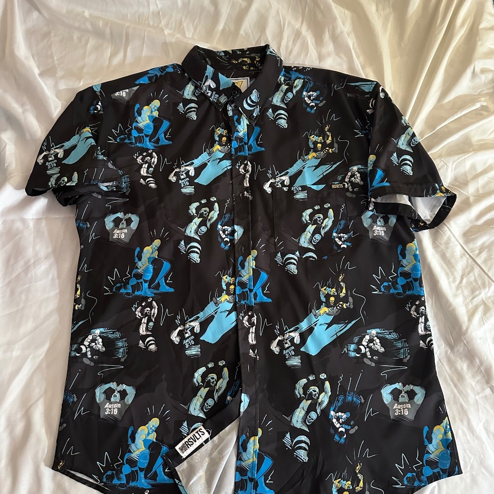 WWE  Stone Cold Steve Austin Hawaiian shirt